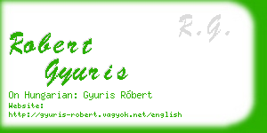 robert gyuris business card
